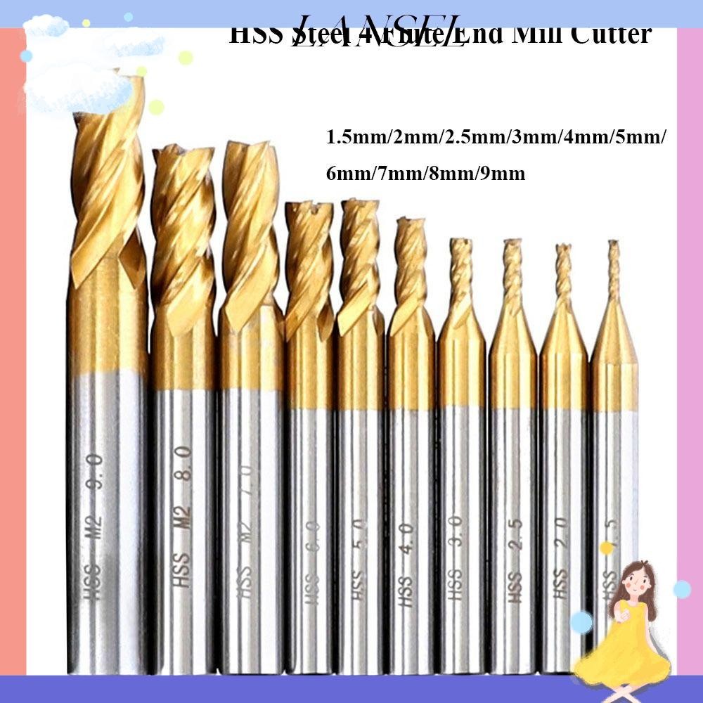 LA CNC Straight Shank คุณภาพสูง 1.5mm-9mm|เครื่องมือ 4 ดอกเจาะงานไม้ปลายขลุ่ย