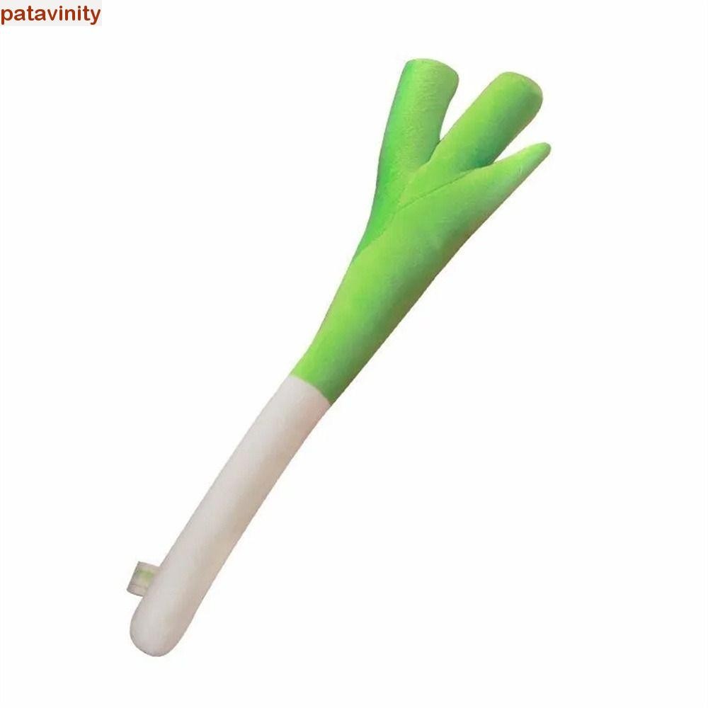 PATAVINITY ตุ๊กตา Scallion, Hatsune Miku Plush Plant Plush หัวหอมสีเขียว, Kawaii 42 ซม.Vocaloid สั้น