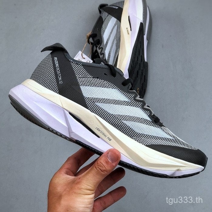 รองเท้าผ้าใบ Adizero Adios Pro 4 สำหรับผู้ชายและผู้หญิง ด้วยแผ่นคาร์บอน ใช้งานได้ทั้งวิ่งและเดินป่า 