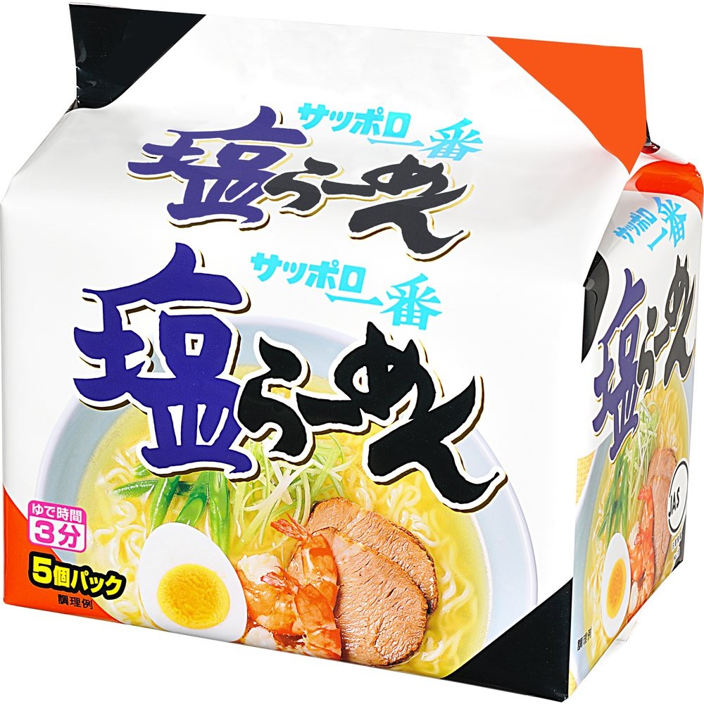 Sapporo Ichiban Salt Ramen 5 Packs x 6 Pieces