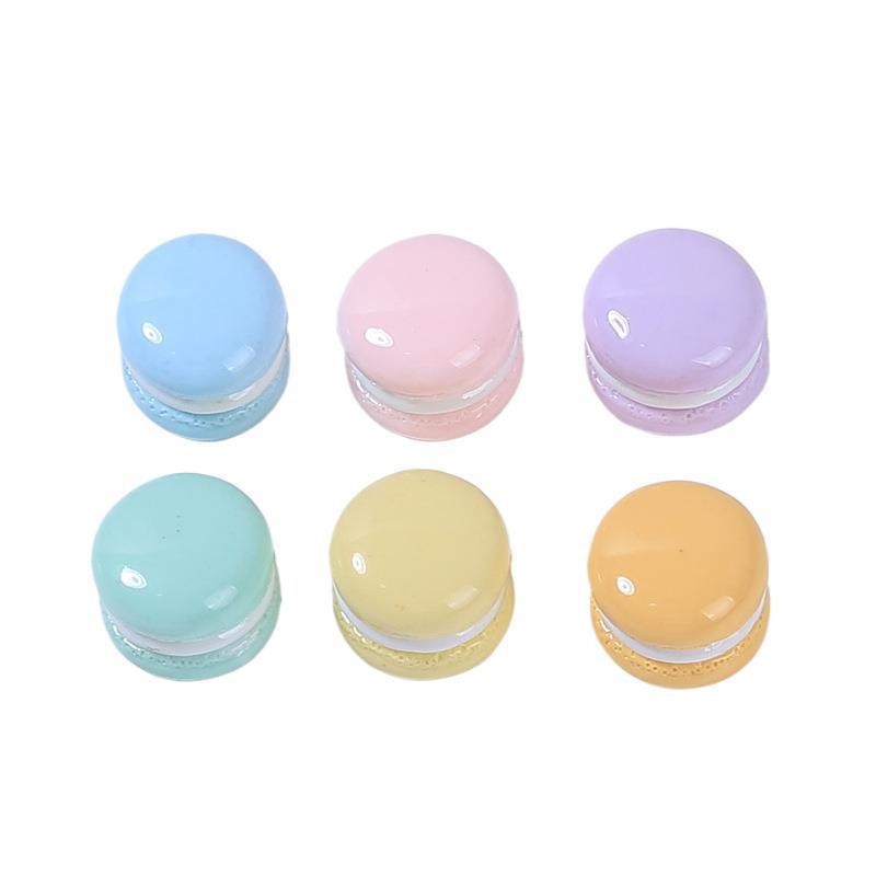 10 ชิ้นน่ารักเคลือบเงา Macaroon เรซิ่น Charms สําหรับ DIY (2-127)