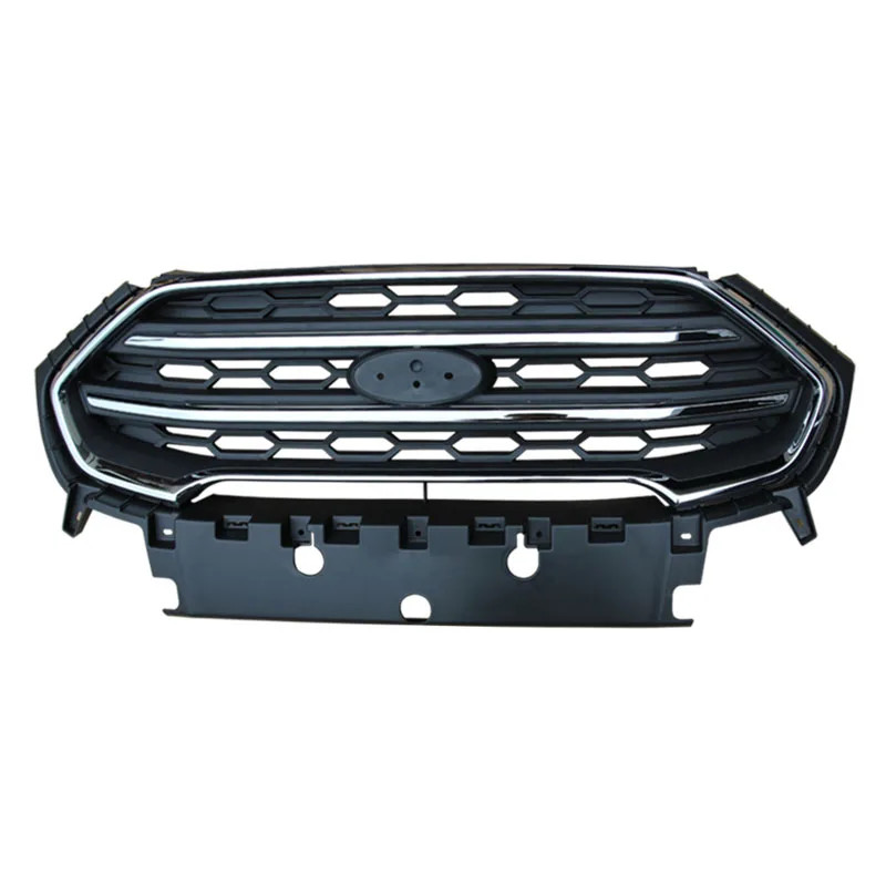 กันชนหน้าสีดําตะแกรงหรูหราสําหรับ Ford Ecosport 2017