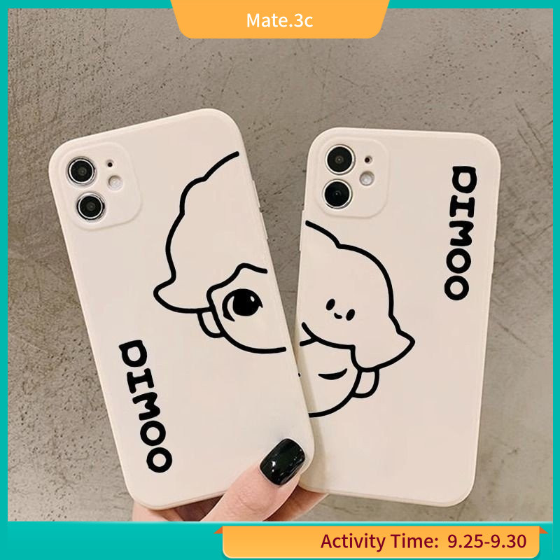 Pop Mart เคสโทรศัพท์คู่เหมาะสําหรับiPhone15 14 Creative DIMOO 2 in 1 เคสโทรศัพท์แฟนiPhone13pro Soft 