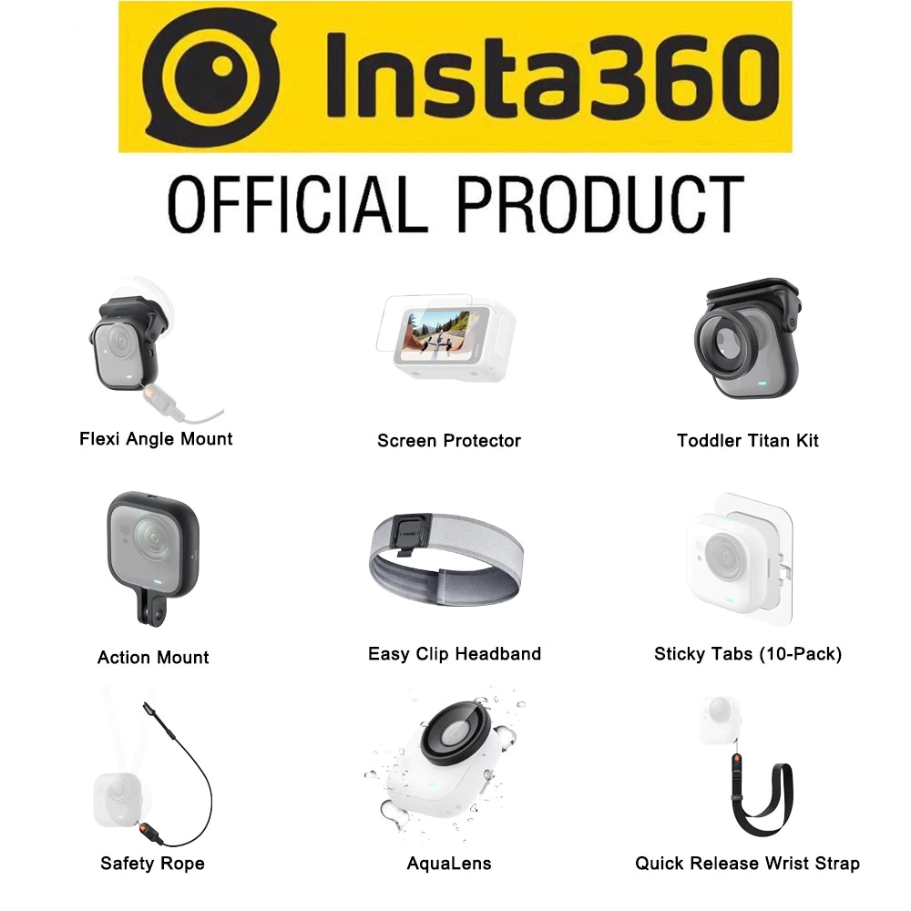 Insta360 GO Ultra Flexi Angle MountAction Mounts Screen ProtectorScreen Safety Rope,GO Ultra Accessories
