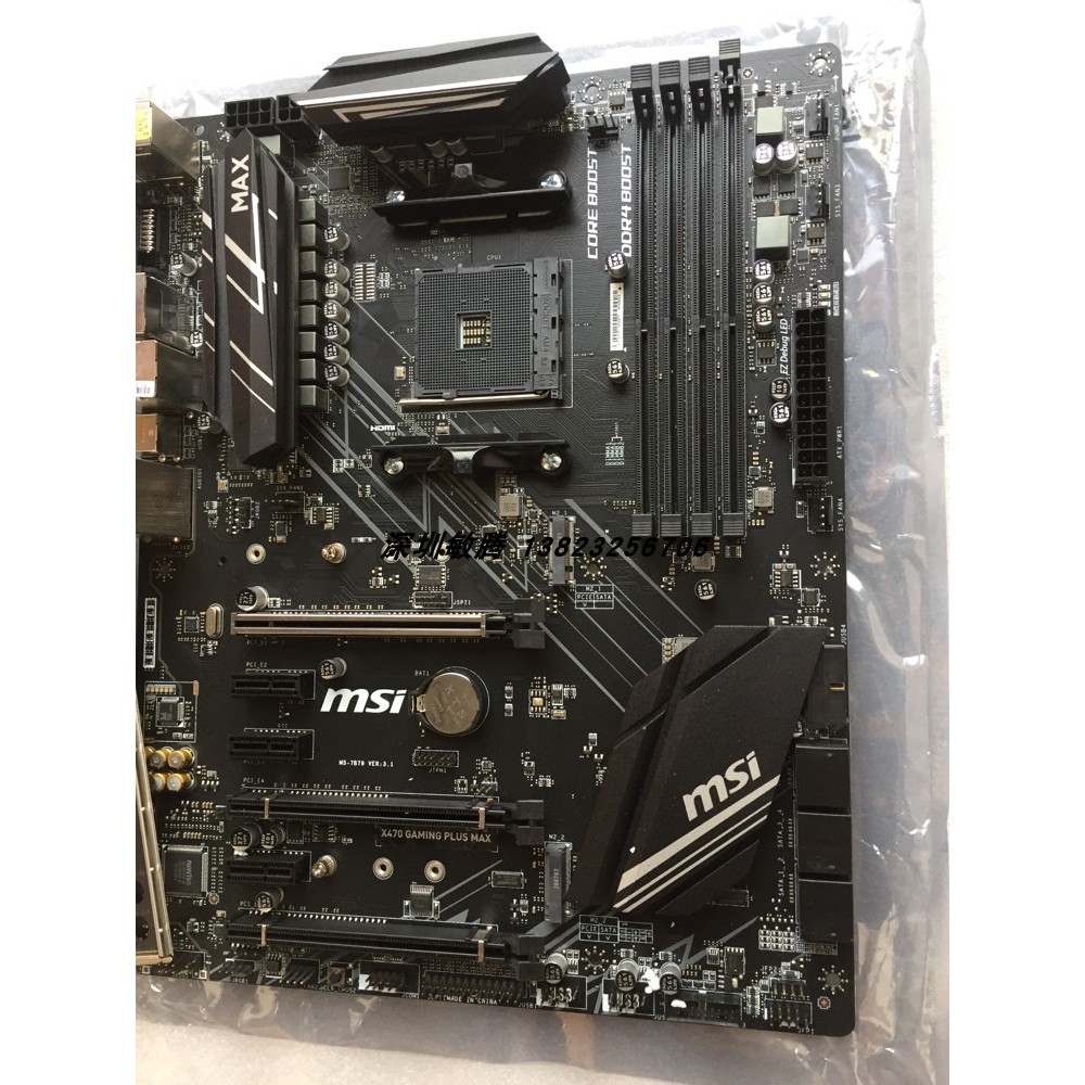 MSI/MSI X470 GAMING PLUS MAX Super B450 Dual M.2 ไฟฟ้าของแท้ผลิตภัณฑ์ Big Board 5th Generation