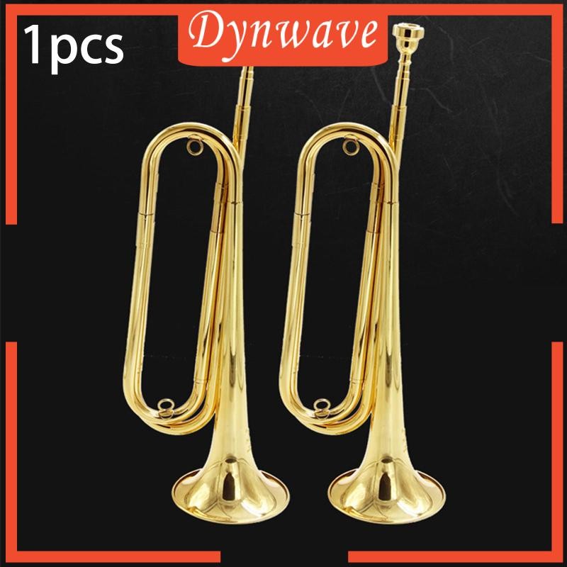 [Dynwave] เครื่องดนตรีทรัมเป็ต 17.32 Retro Scout Bugle ทองแดงแข็ง Bugle Marching