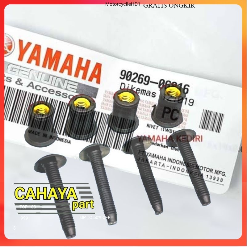 4 ชุด Wingsil Visor Bolts Yamaha Aerox Lexi N max X ขี่ Vixion ต้นฉบับใหม่ Hd1