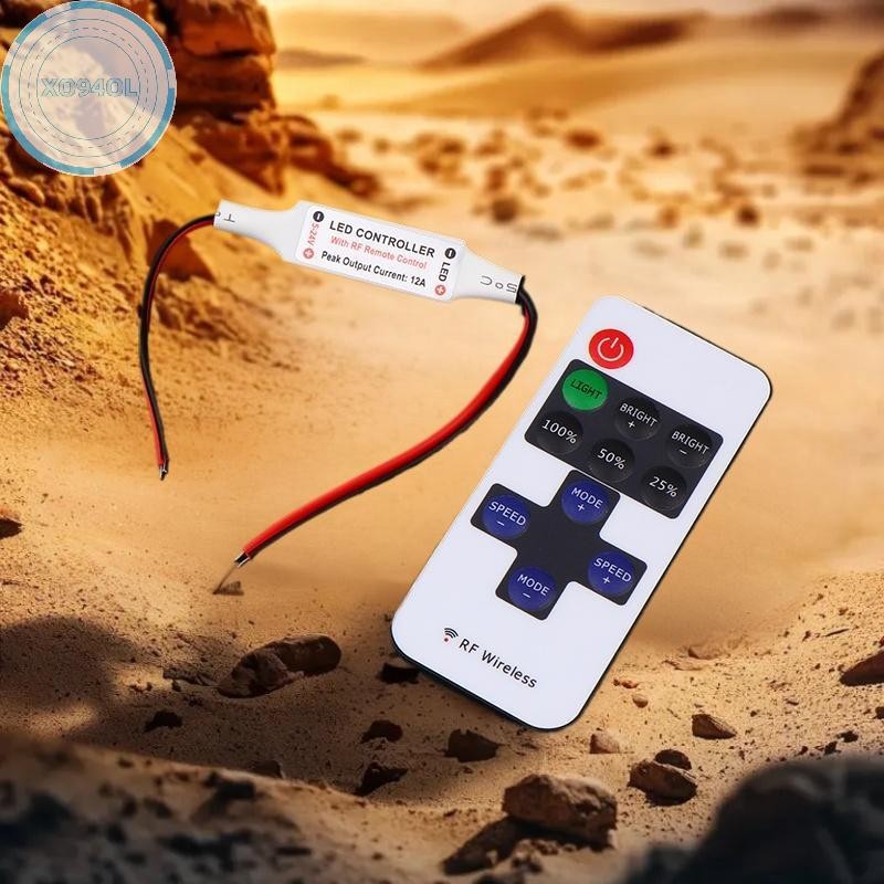 Xo94ol 1/3/5 ชิ้น 5-24 โวลต์ Led Dimmer Controller RF 11-Key Monochrome Montroller รีโมทคอนโทรลไร้สา