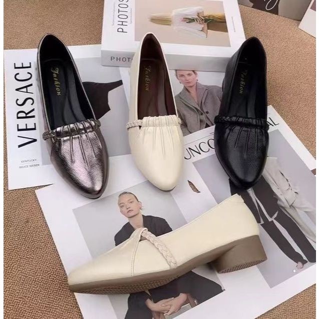 Charming missx รองเท้าคัทชูแฟชั่นสตรีสไตล์เกาหลี กันลื่น สวมใส่สบาย BR542