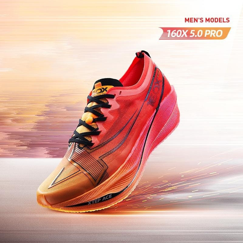 XTEP รองเท้ากีฬา 160X 5.0 Pro Men Runn รองเท้า Professional Marathon Rac Flagship คาร์บอนแผ่น Champi