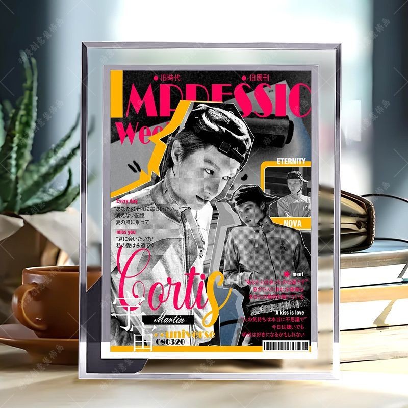 Martin Martin Martin CORTIS สินค้า ins ห้องสไตล์เครื่องประดับประณีตแก้วคริสตัลกรอบรูปของขวัญสําหรับเ