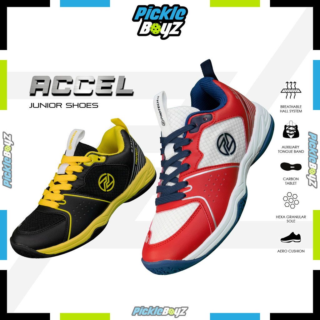รองเท้า Protech ACCEL Series Junior Badminton Court (EUR33-EUR39)