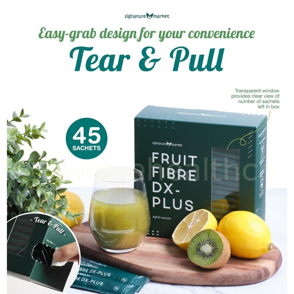 【buy 3 free 1】exp2026.06Signature Market Fruit Fibre DX-Plus (Bulk Pack)(8g x 45sachets) aimi saka