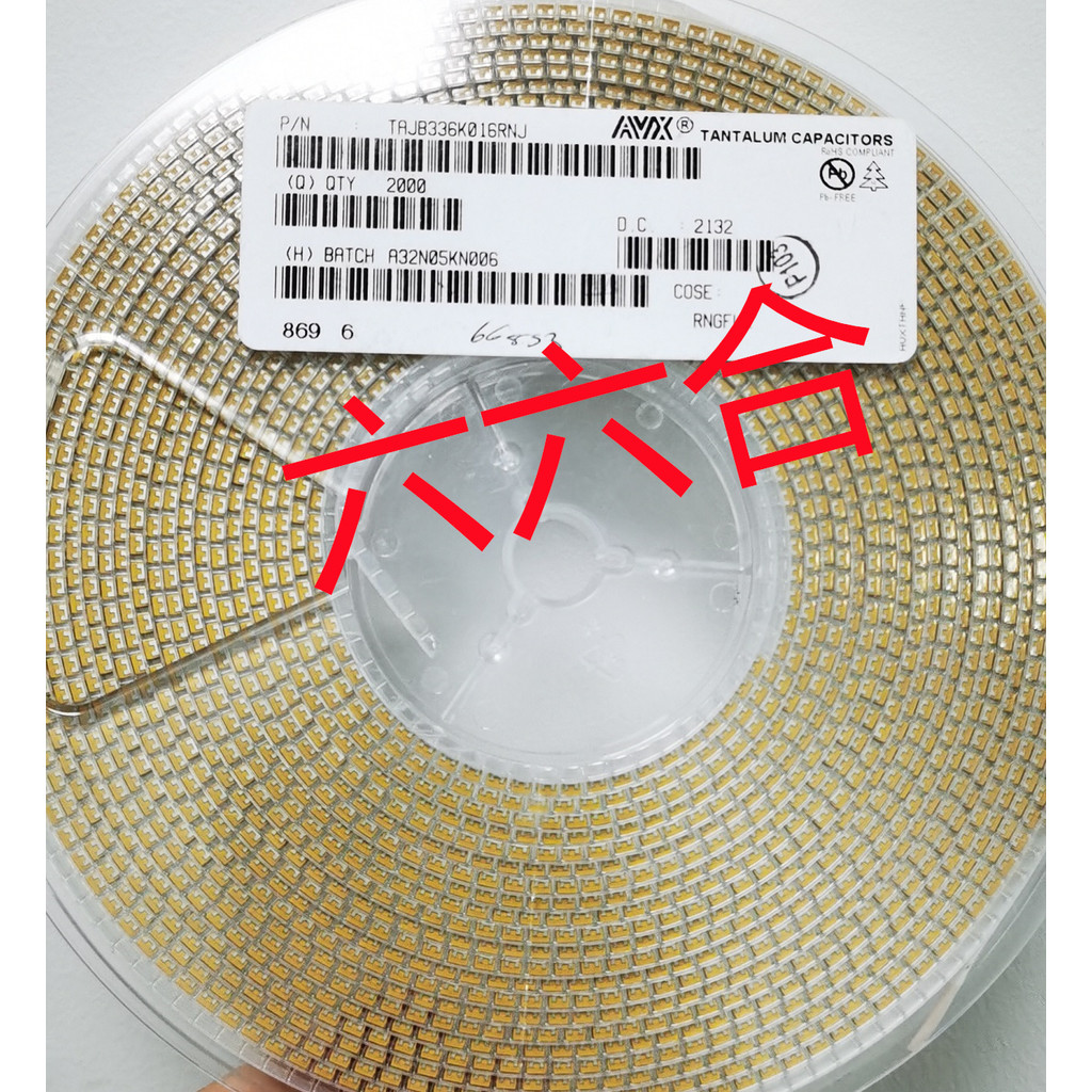 Real Shot Ready Stock TAJB336K016RNJ 16V33UF336C3528AVX Patch Tantalum Capacitor เดิมแท้