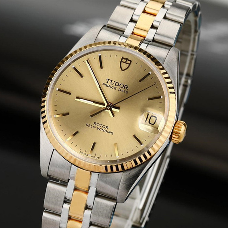 DTdutores นาฬิกา Prince Series 72033 แชมเปญทองอัตโนมัตินาฬิกาผู้ชายผู้หญิง