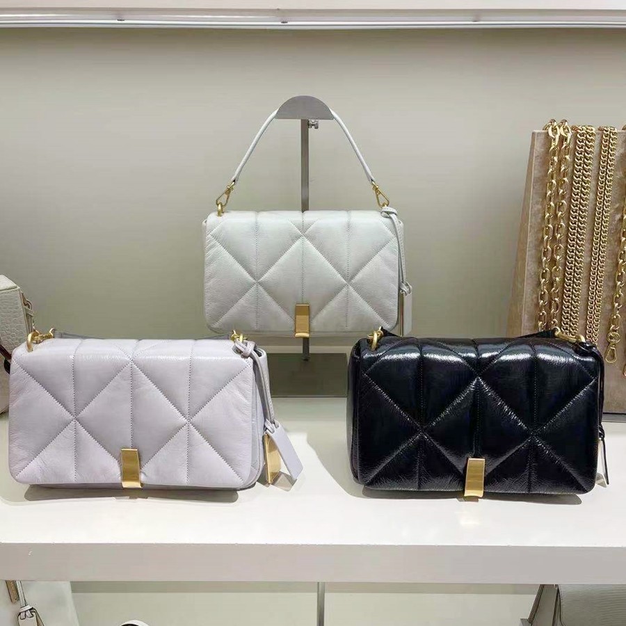 เกาหลีเกาหลีวิดีโอ Daigou ของแท้ JOY GRYSON ชั้นด้านบน Kim So Yeon สไตล์เดียวกันสุภาพสตรีหนังกระเป๋า