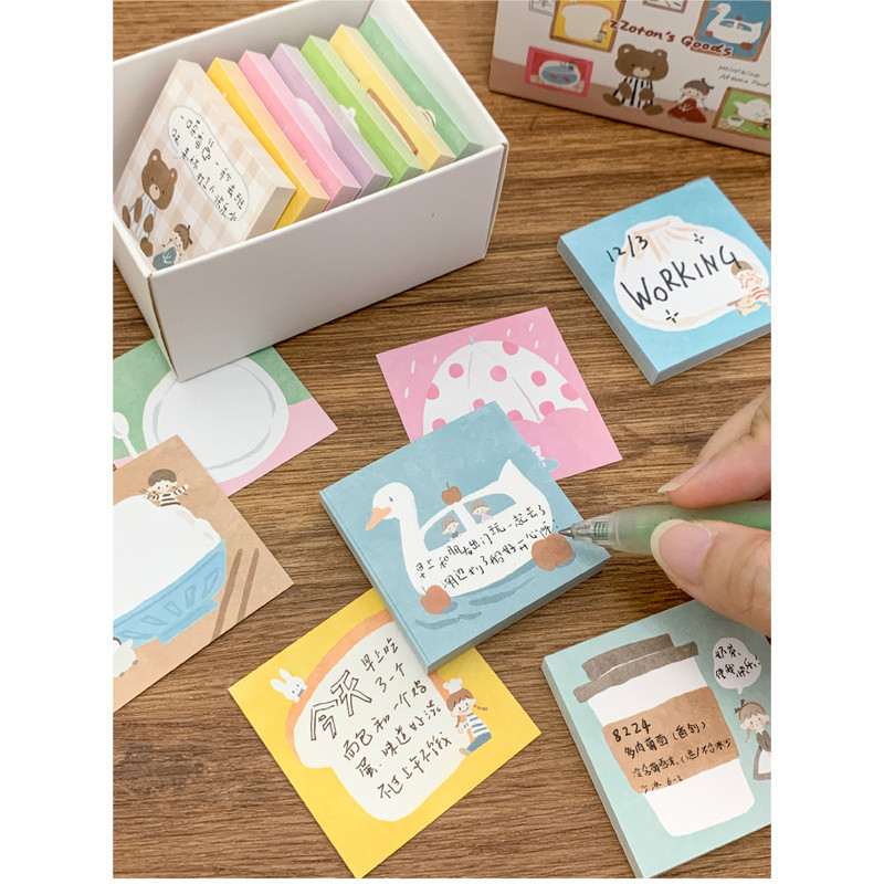 Zhuo Dawang [Square Brick Note] Small Square Small Nose Ga Note Message Note Portable Portable Small