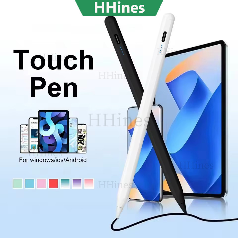 Universal Stylus ปากกาสําหรับ iPad 11th Gen A16 Air 13 M3 M2 iPad 10 iPad Pro 11 1-4 Pro 12.9 3-6 air 3 4 5 mini 5 6 Capacitive Touch ปากกาสําหรับ Apple ดินสอ iOS แท็บเล็ต