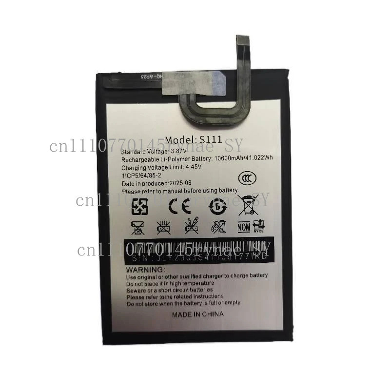 ของแท้ 10600mAh S111 แบตเตอรี่ทดแทนสําหรับ Oukitel WP23 S111 แบตเตอรี่แบตเตอรี่โทรศัพท์มือถือ + เครื่องมือฟรี