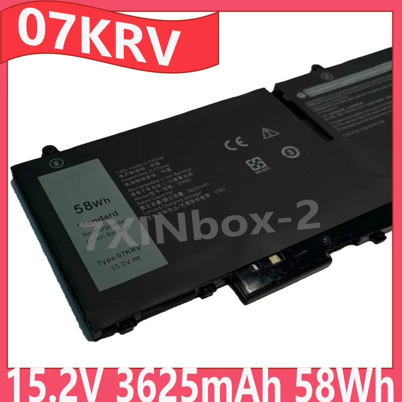 07KRV 15.2V 3625mAh 58Wh แบตเตอรี่สําหรับ Dell H4PVC Latitude 15 7530 15 7530 112 ซม.15 7530 8C8J1 1