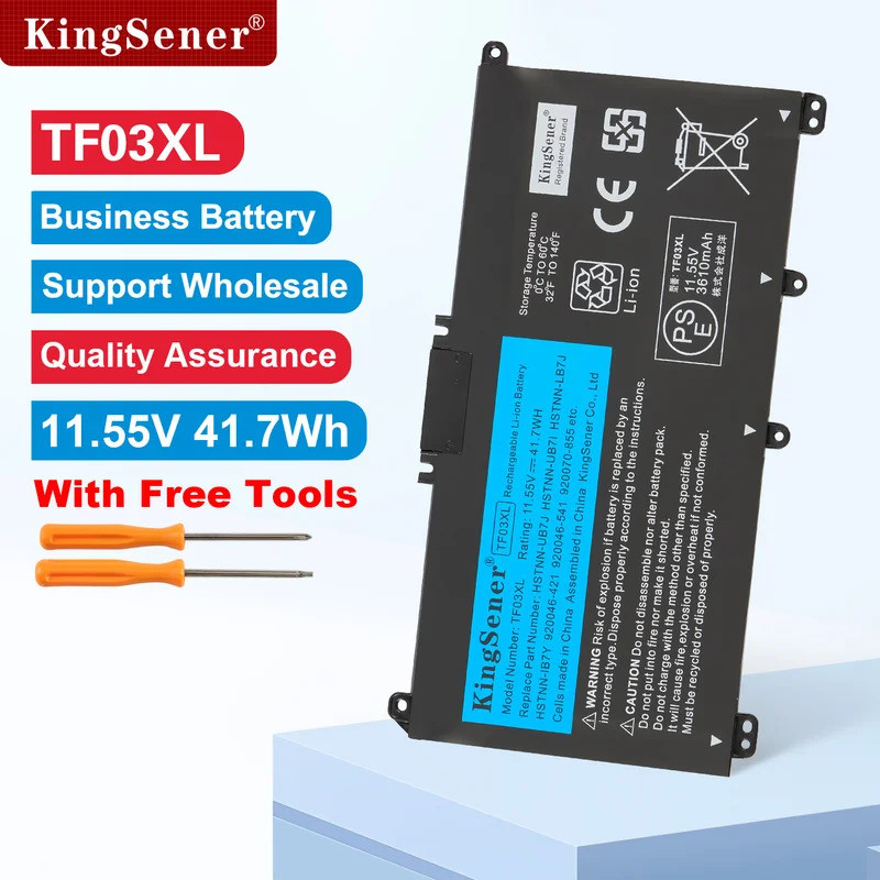KingSener TF03XL แบตเตอรี่แล็ปท็อปสําหรับ HP Pavilion 15-CS 15-CC 15-CD 17-BY 17-AR TPN-C136 TPN-I13