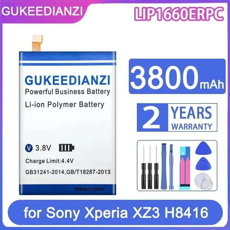 แบตเตอรี่โทรศัพท์มือถือพรีเมี่ยมเปลี่ยน LIP1660ERPC 3800mAh สําหรับ Sony Xperia XZ3 H8416 H9436 H949