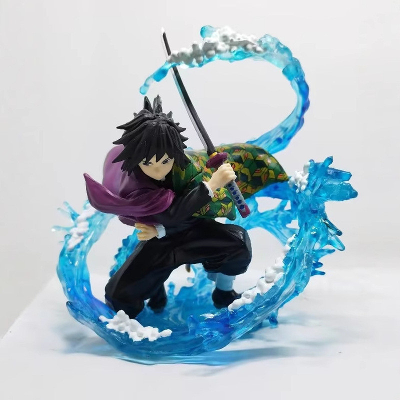 คลังสินค้าพร้อม สินค้าอนิเมะ Demon Slayer ZERO Tomioka Giyuu Water Breath Model Boxed Figure