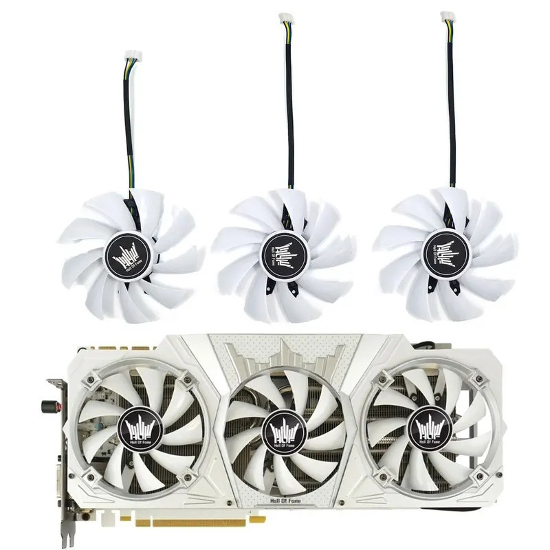 Iiพัดลมระบายความร้อนสําหรับ GALAXY KFA2 GTX 1080Ti 1080 1070Ti 1070 1060 HOF กราฟิกการ์ดพัดลมเปลี่ยน
