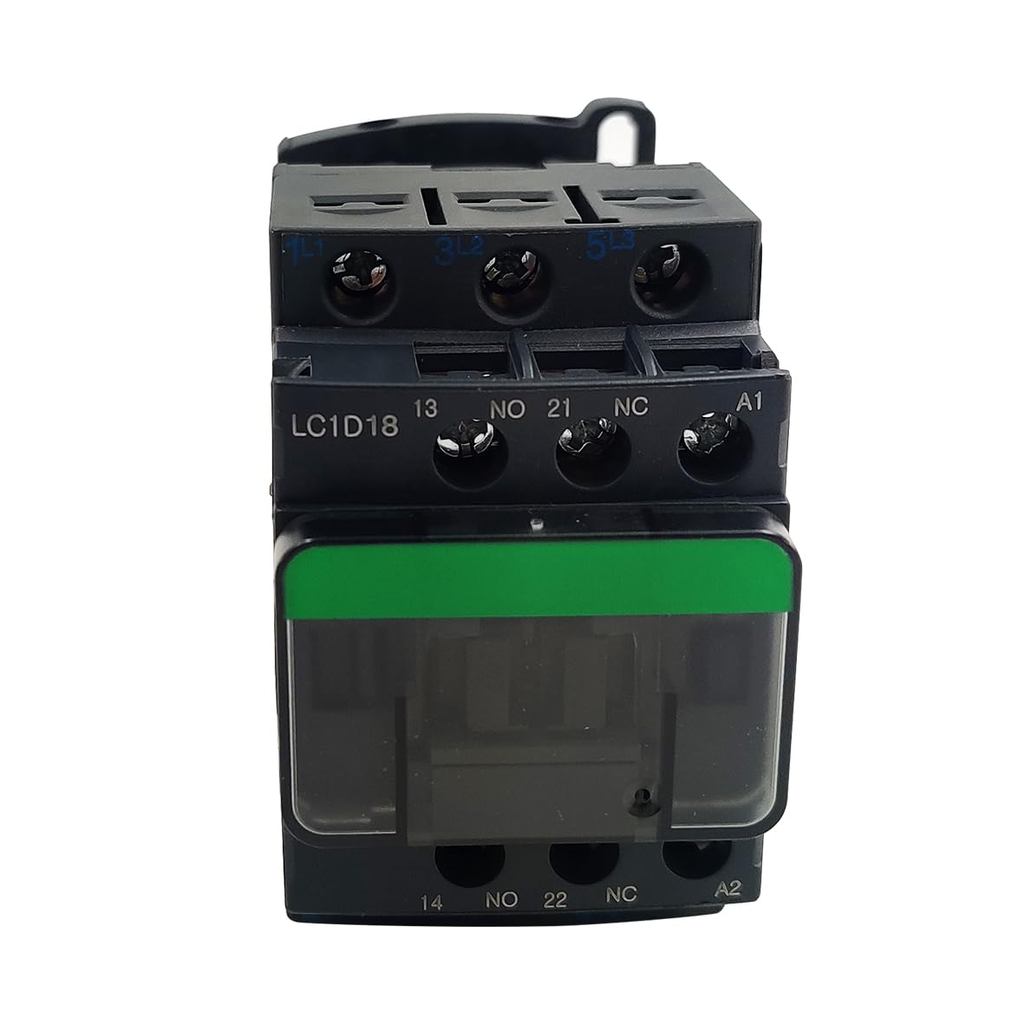 งานฝีมือชั้นดี LC1D18G7 Non-Reversing Contactor 18A 3Pole 120VAC Coil 1NO 1NC 50/60Hz