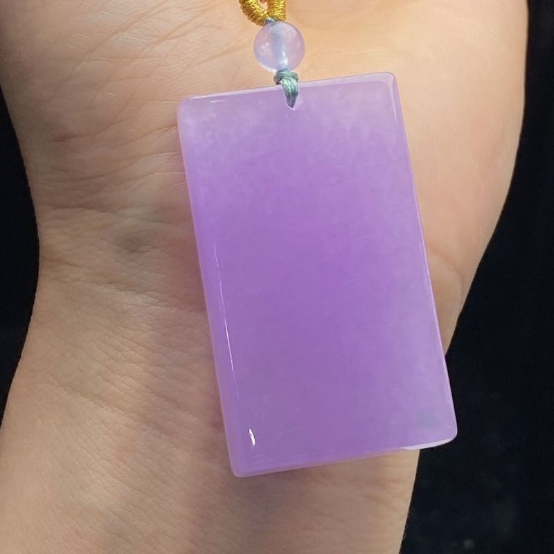 GI Jadeite Violet Nothing Sign Listing Pendant Safe Sign สีเขียว Safe Sign ทุกอย่าง Goes Well หยกจี้