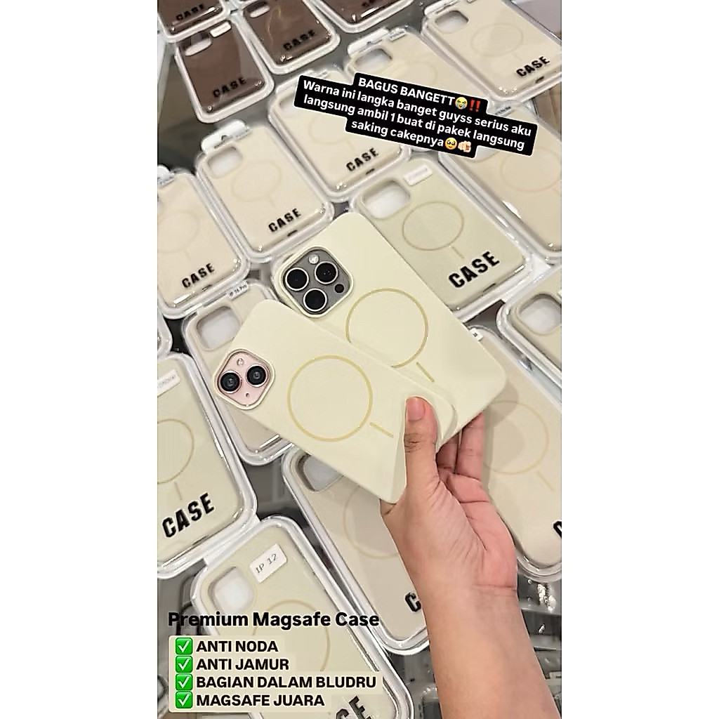 เคส SILLICONE พร้อม MAGSAFE ANTI-STAIN