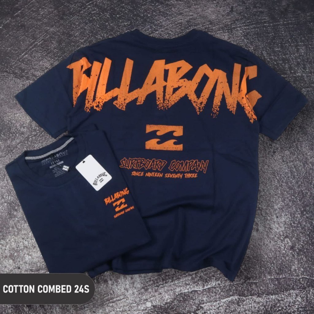 Unisex Summer Collection BILLABONG พิมพ์โลโก้ Casual All-Match เสื้อยืดคลาสสิก 669