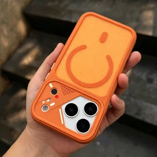 Premium Micro Hole การกระจายความร้อน Matte Magnetic อะคริลิคสําหรับ iPhone 17 Pro Max 16 Pro Max 15 14 13 12 Pro Max 14/15/16Plus ฝาครอบกันกระแทก