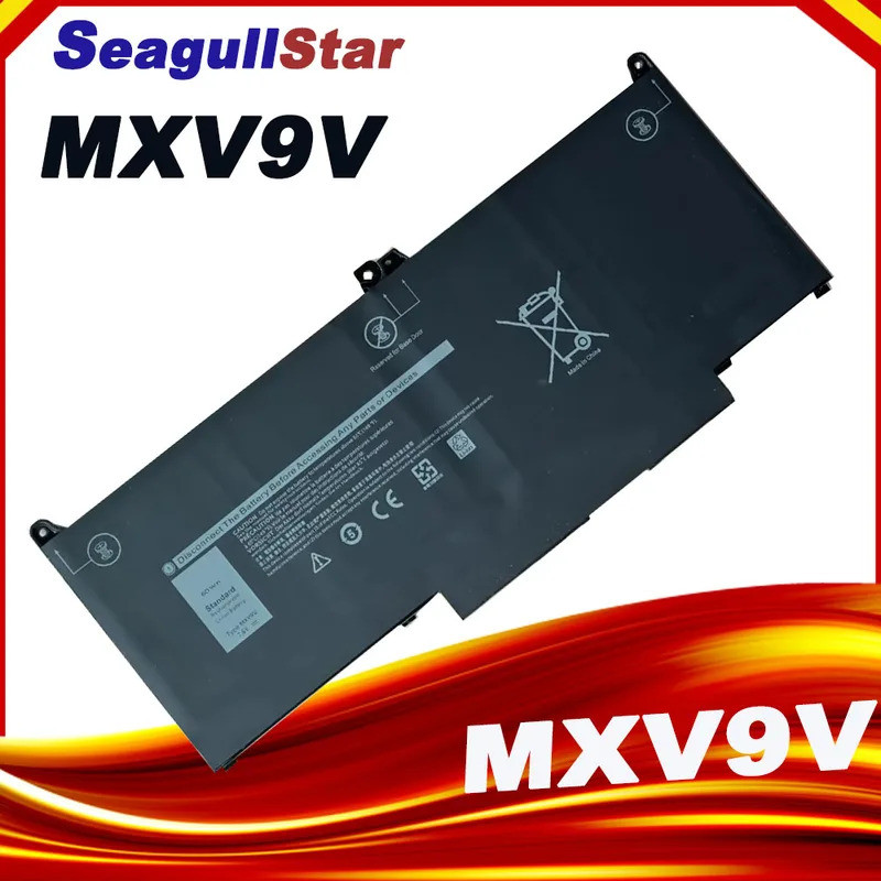 ใหม่ MXV9V 60W แบตเตอรี่แล็ปท็อปสําหรับ Dell inspiron 7306 2-in-1 Latitude 13 5300 5310 7300 7400 0G