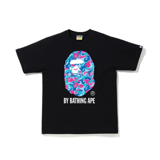 ⚡พร้อมส่ง⚡เสื้อยืดลำลอง พิมพ์ลาย BAPE Ape Head สไตล์คลาสสิก แฟชั่นสำหรับผู้ชาย และผู้หญิง มีหลายสีให้เลือก
