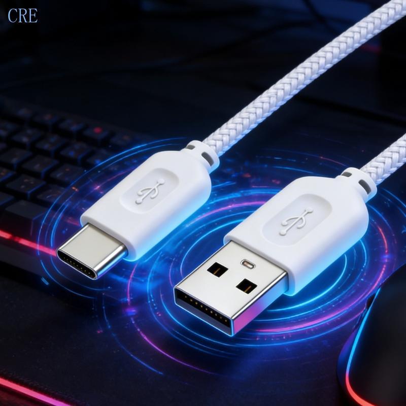 CRE เสริมการเชื่อมต่อเมาส์สําหรับเล่นเกมสําหรับ AW720M AW620M ประสิทธิภาพเมาส์ความยาว 2M พร้อมโล่ถัก