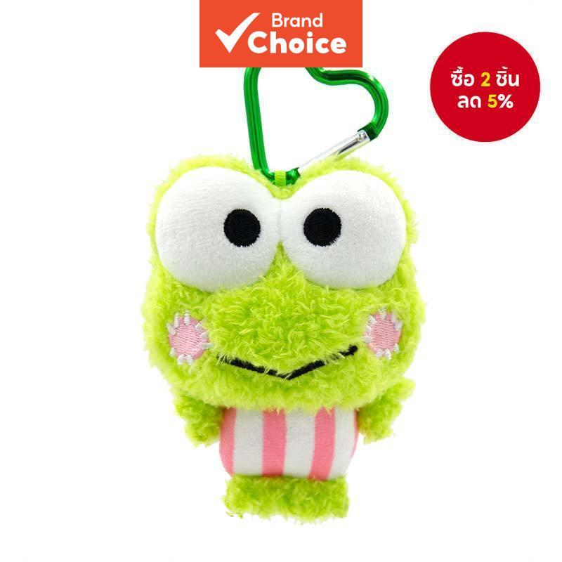Sanrio Keroppi พวงกุญแจตุ๊กตาที่ได้รับอนุญาตอย่างเป็นทางการน่ารักกบกระเป๋า Charm Kawaii 8 ซม.11 ซม.จี้รายการสุดท้ายของขวัญรับปริญญากระเป๋าเป้สะพายหลังนุ่มอุปกรณ์เสริมสําหรับแฟนๆสะสม