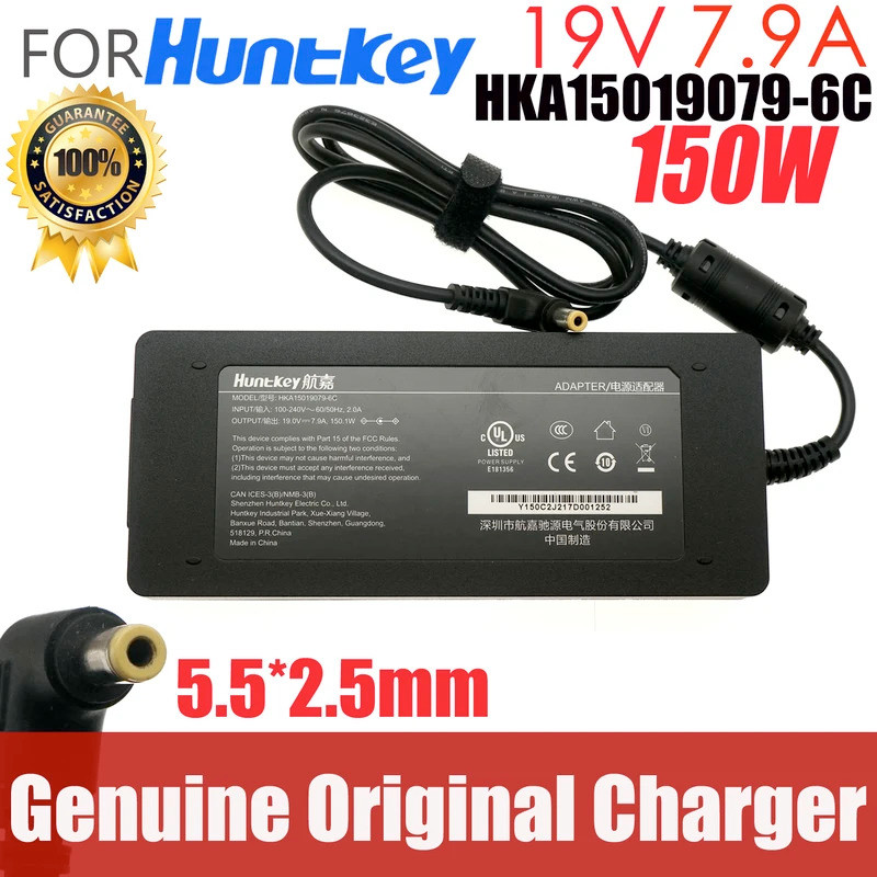 Original OEM Huntkey HKA15019079-6C 19V 7.9A AC Adapter Charger 150.1W สําหรับ MinisForum EliteMini 