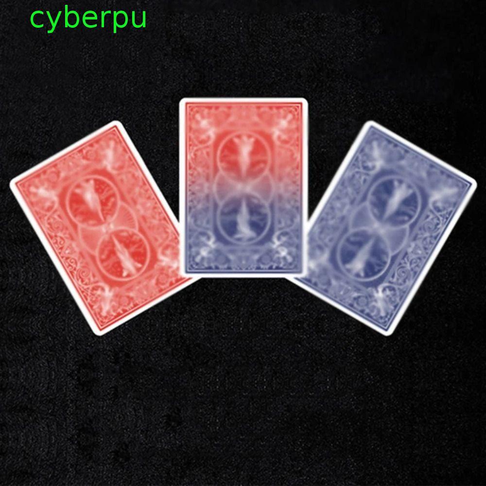 CYBERPULSE การ์ดเปลี่ยนสี, Blue Change Red Shin Lim Card Color Change Props เปลี่ยนสี Close Up Fun Deck Magic Tricks Card Player Magic Props