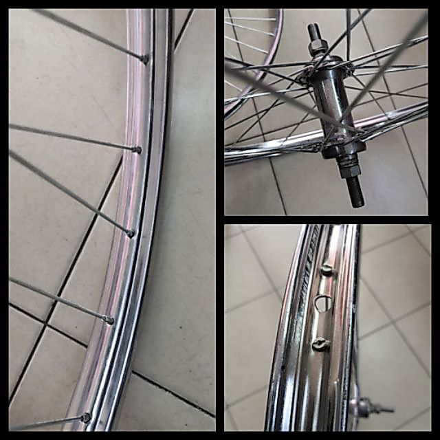 วงล้อสำเร็จ 27*1 3/8 (สามารถใส่กับ 27*1 1/4 ) ( 27x1 3/8 , 27x1 1/4 ) ล้อเสือหมอบโบราณ