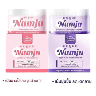 [มีรหัสตัวแทน ของแท้100%]Numju นัมจู ครีม โลชั่นวิตามินเกาหลีเข้มข้น Vitamin Whitening Lotion 100g