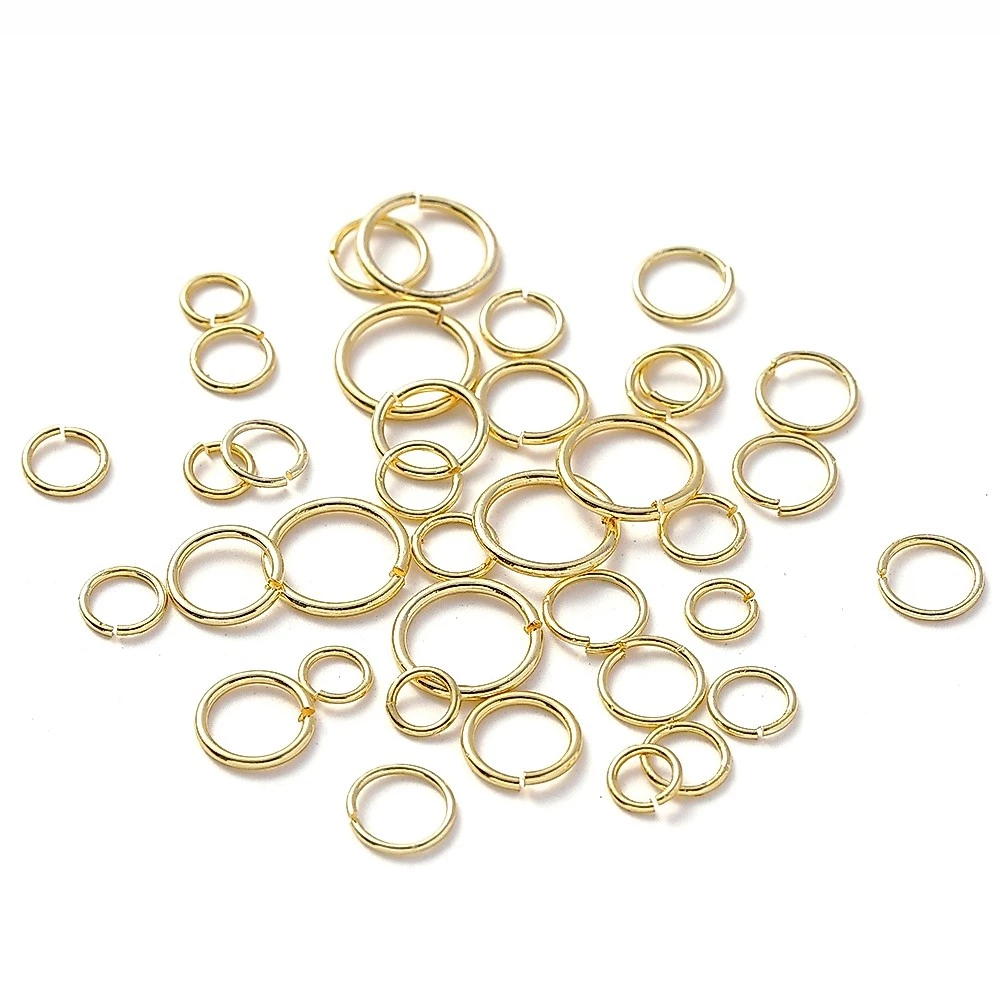 St.kunkka แหวนทองคําแท้ 18K สีไม่จางหาย สําหรับทําเครื่องประดับ DIY 20 ชิ้น