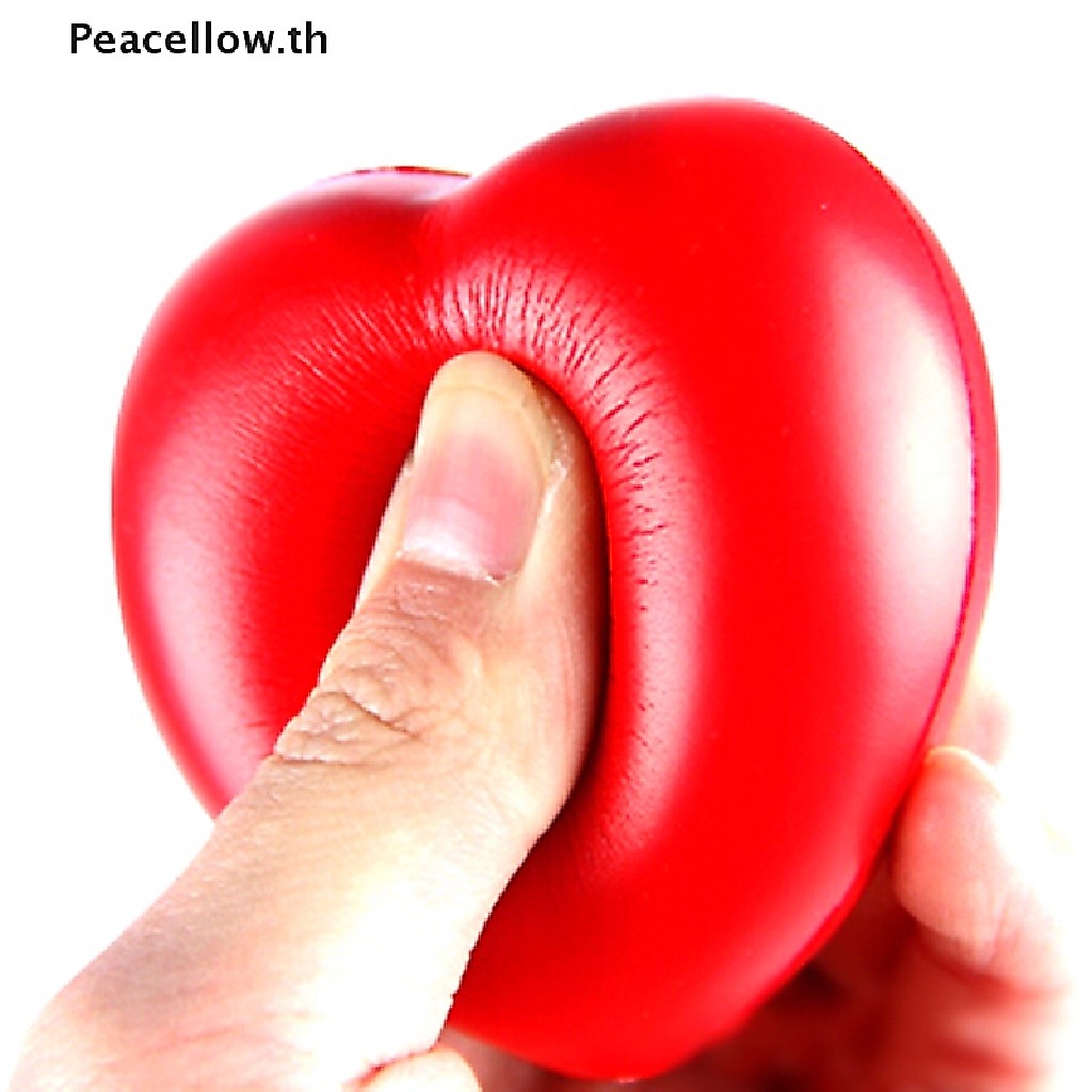 Peacellow บรรเทาความเครียดรูปหัวใจบีบโฟมนุ่มมือข้อมือออกกําลังกาย Baby TH