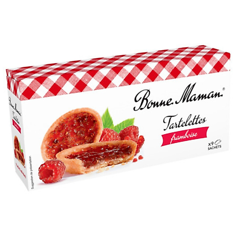 บอนน์มาม็อง ขนม ทาร์ต ราสพ์เบอร์รี่ 135 กรัม - Bonne Maman Tartlets Raspberry 135g