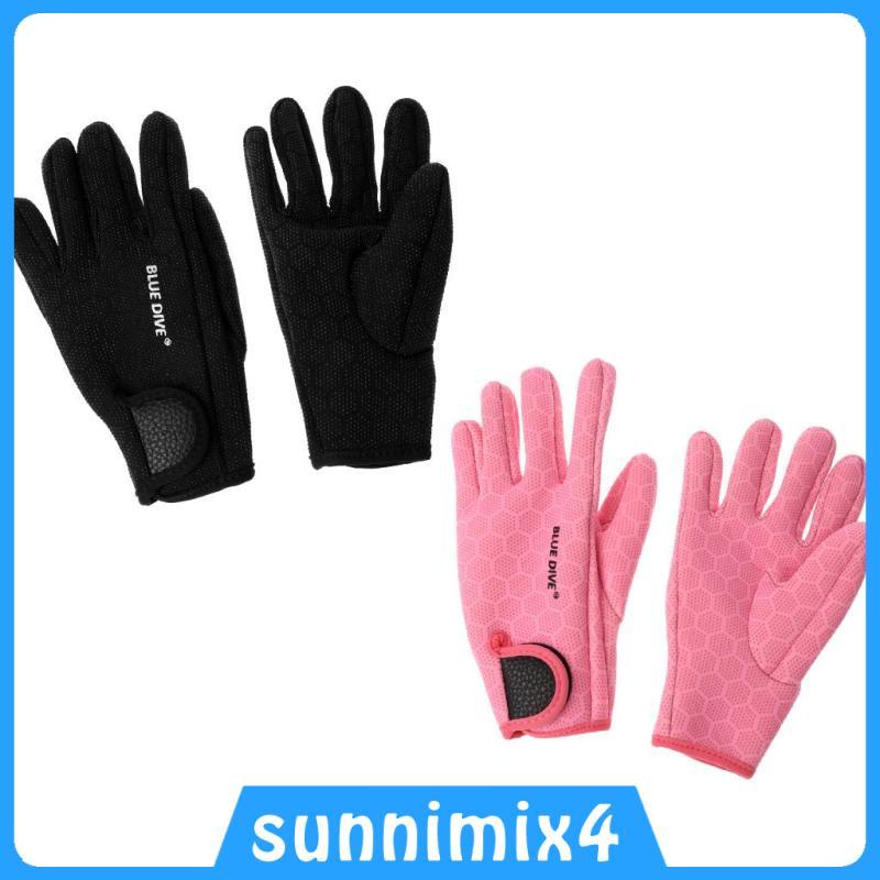 [H2Sports] 1 คู่ 1.5 มม. Neoprene Elastic Five Finger Wetsuits ถุงมือดําน้ําสําหรับ Scuba/ว่ายน้ําฤด