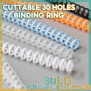 30-hole loose-leaf plastic binding ring Notebook binding spiral ring A4A5B5 Student stationary paper