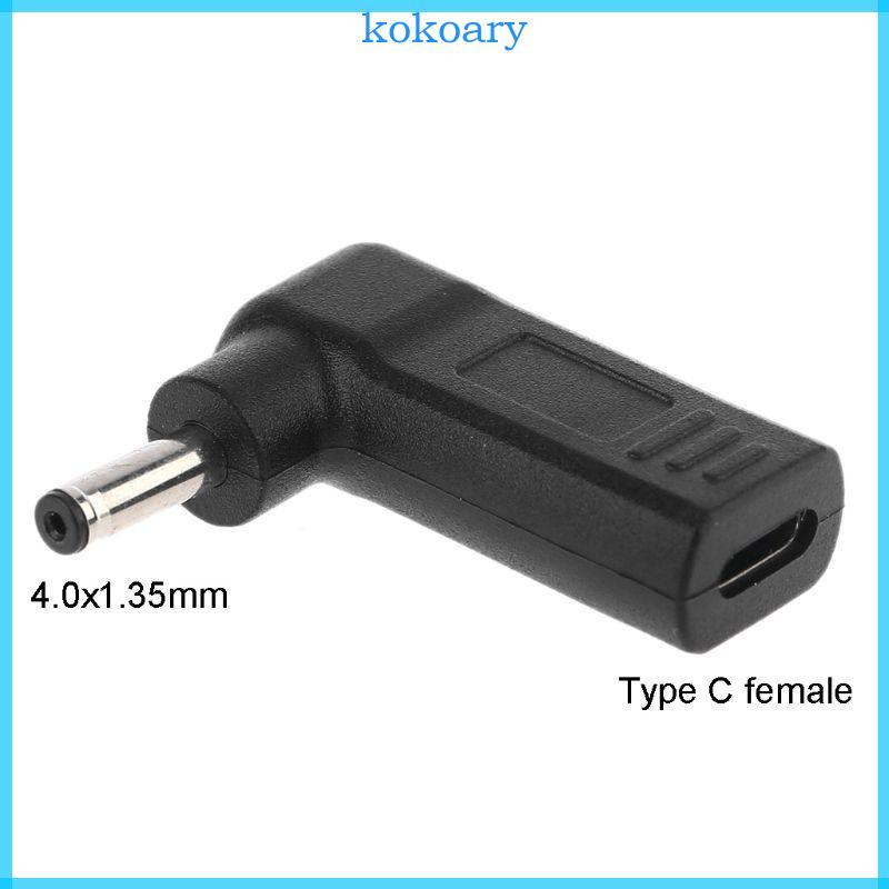 KOK 90 องศาประเภท C หญิง 4 0x1 35 มม.ชายปลั๊กขั้วต่อแล็ปท็อปปลั๊ก Converter สําหรับ Zenbook UX21A UX