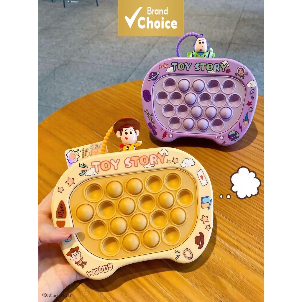 Disney Pixar Toy Story Potdemel ของเล่น Pop It ที่ได้รับลิขสิทธิ์ Woody & Buzz Lightyear ของเล่นบีบฟองอากาศบรรเทาความเครียด ของเล่นประสาทสัมผัส จี้กระเป๋าน่ารัก พกพาสะดวก ของขวัญสําหรับเด็กและผู้ชื่นชอบ
