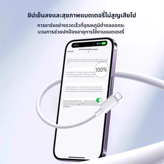 PINE สายชาร์จ PD20W รับประกัน 1 ปี ชิปอัจฉริยะ ไม่ร้อน หัว รองรับ iPhone 8 xs xr 14 13 12 11 pro max