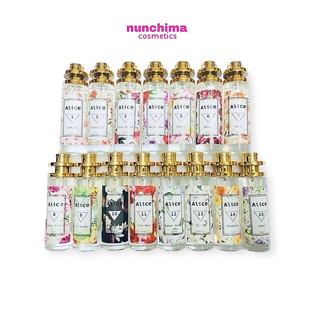 Alice Perfume อลิช เพอร์ฟูม น้ำหอม มี 15 กลิ่น 30 ml.